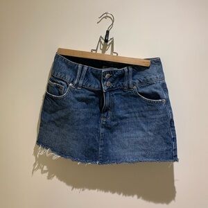 Garage mini denim skirt